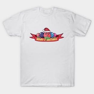 Berry Christmas (Red Banner) T-Shirt